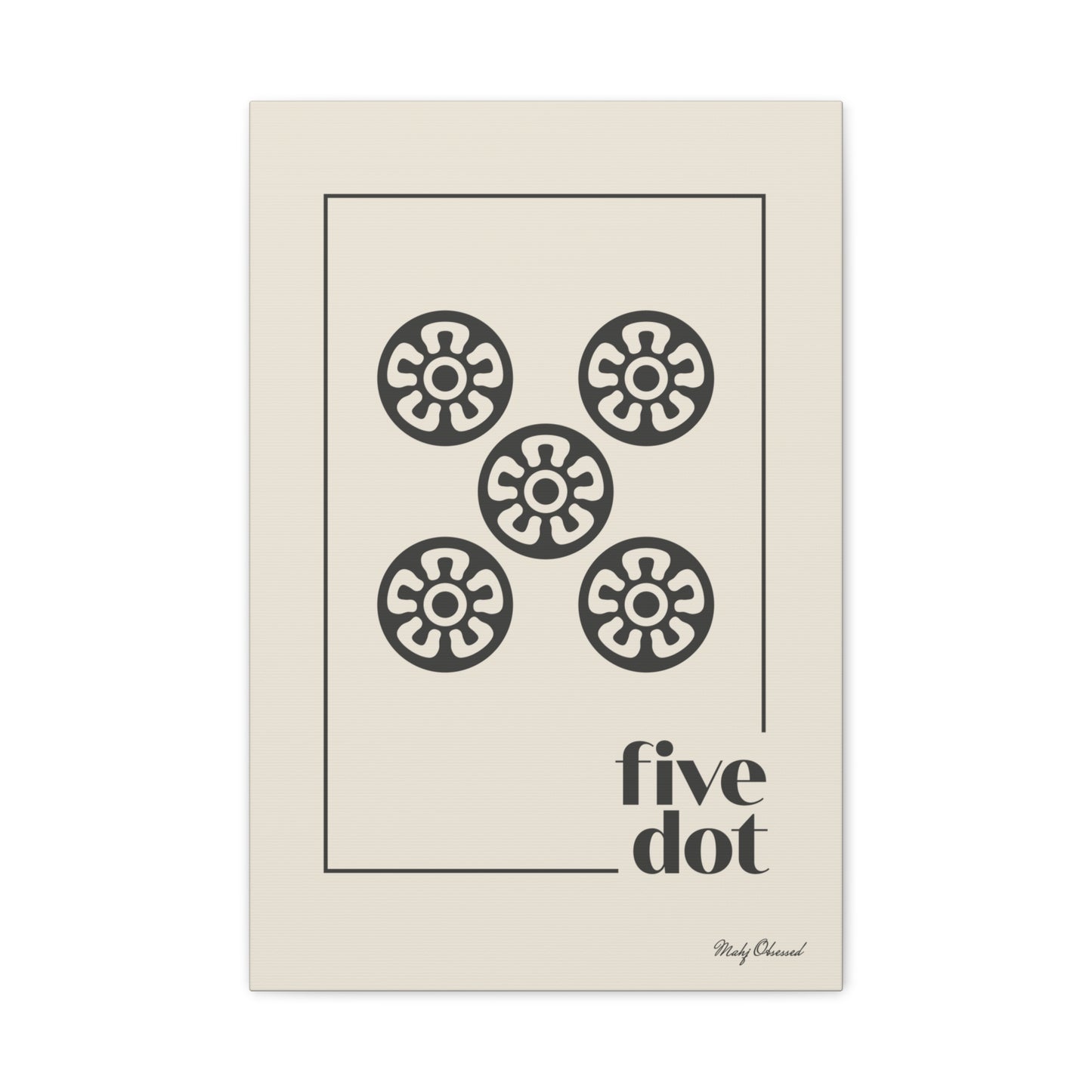 Five Dot Ivory Canvas