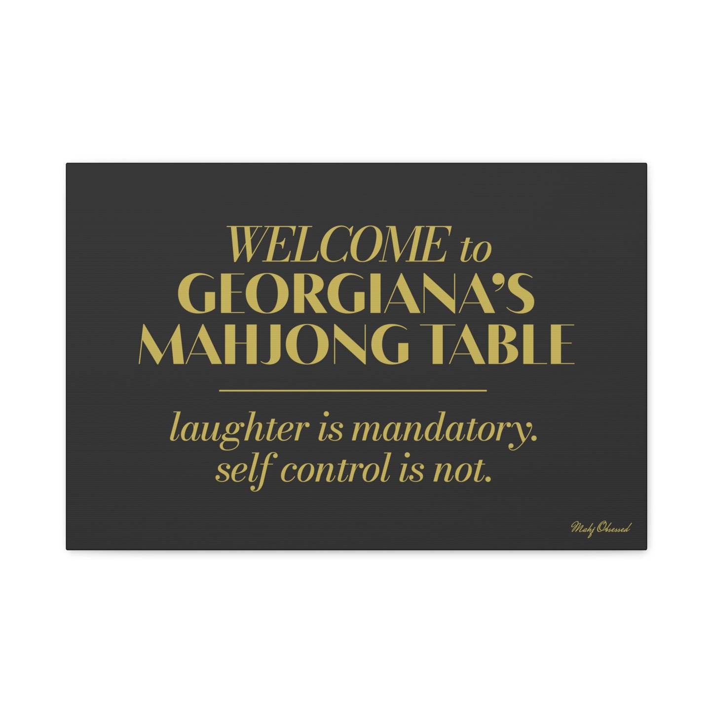 Unfiltered Table Black Canvas