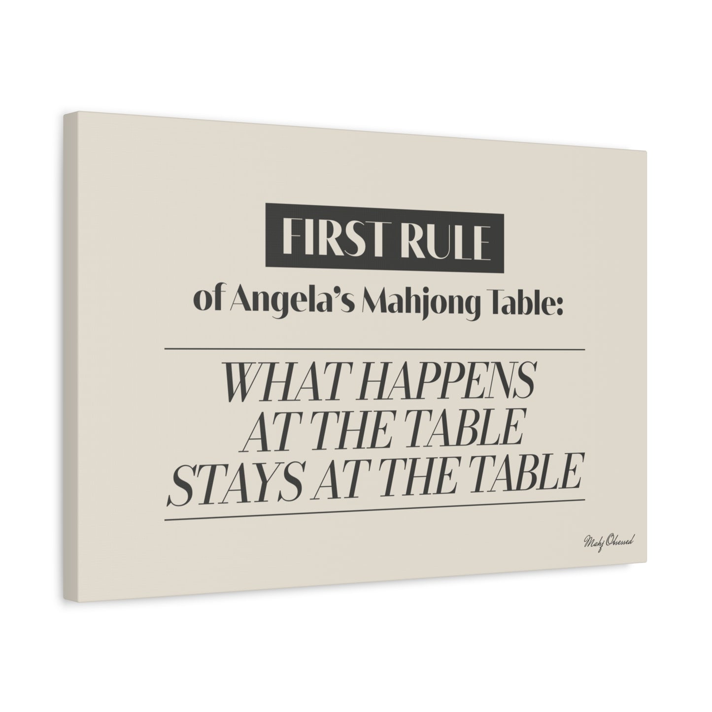 The Trusted Circle Table Ivory Canvas