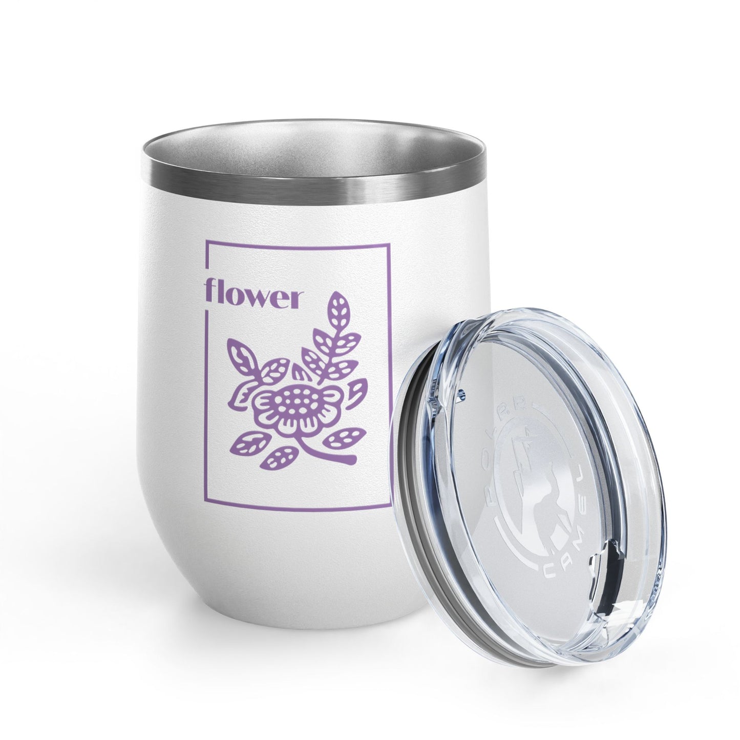 Flowers Wine Tumbler