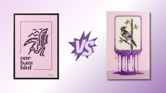 Acrylic vs Canvas Wall Art for Mahjong Rooms