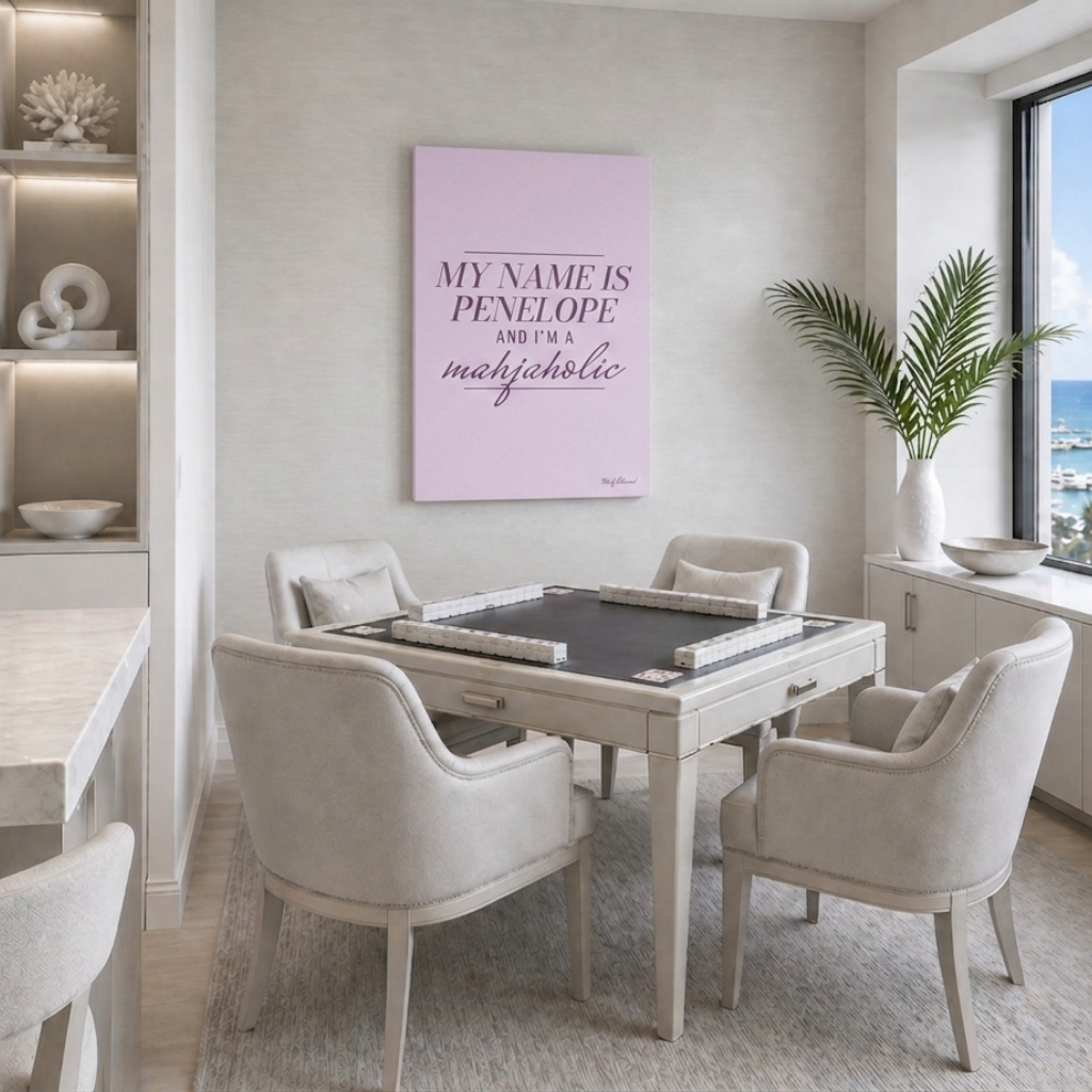 I'm a Mahjaholic Lavender Canvas