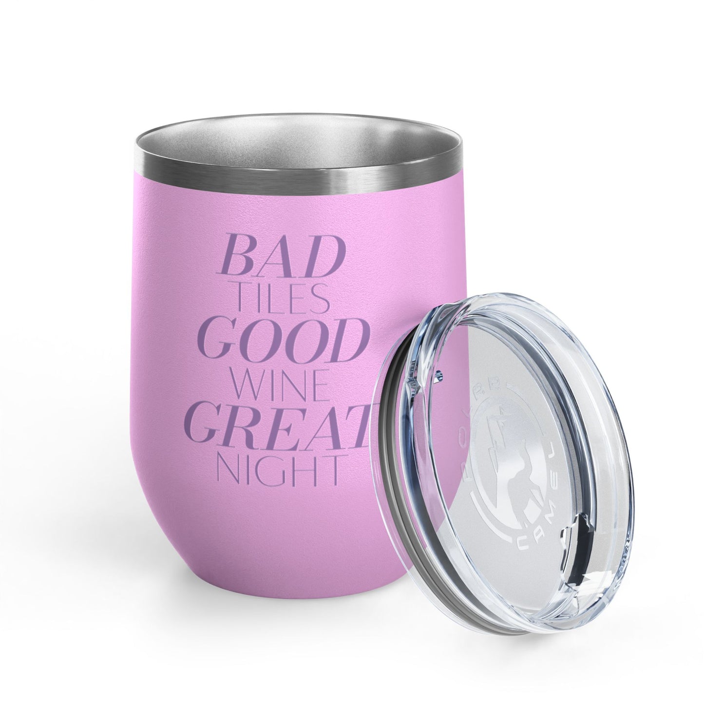 Bad Tiles. Good WIne. Great Night wine tumbler