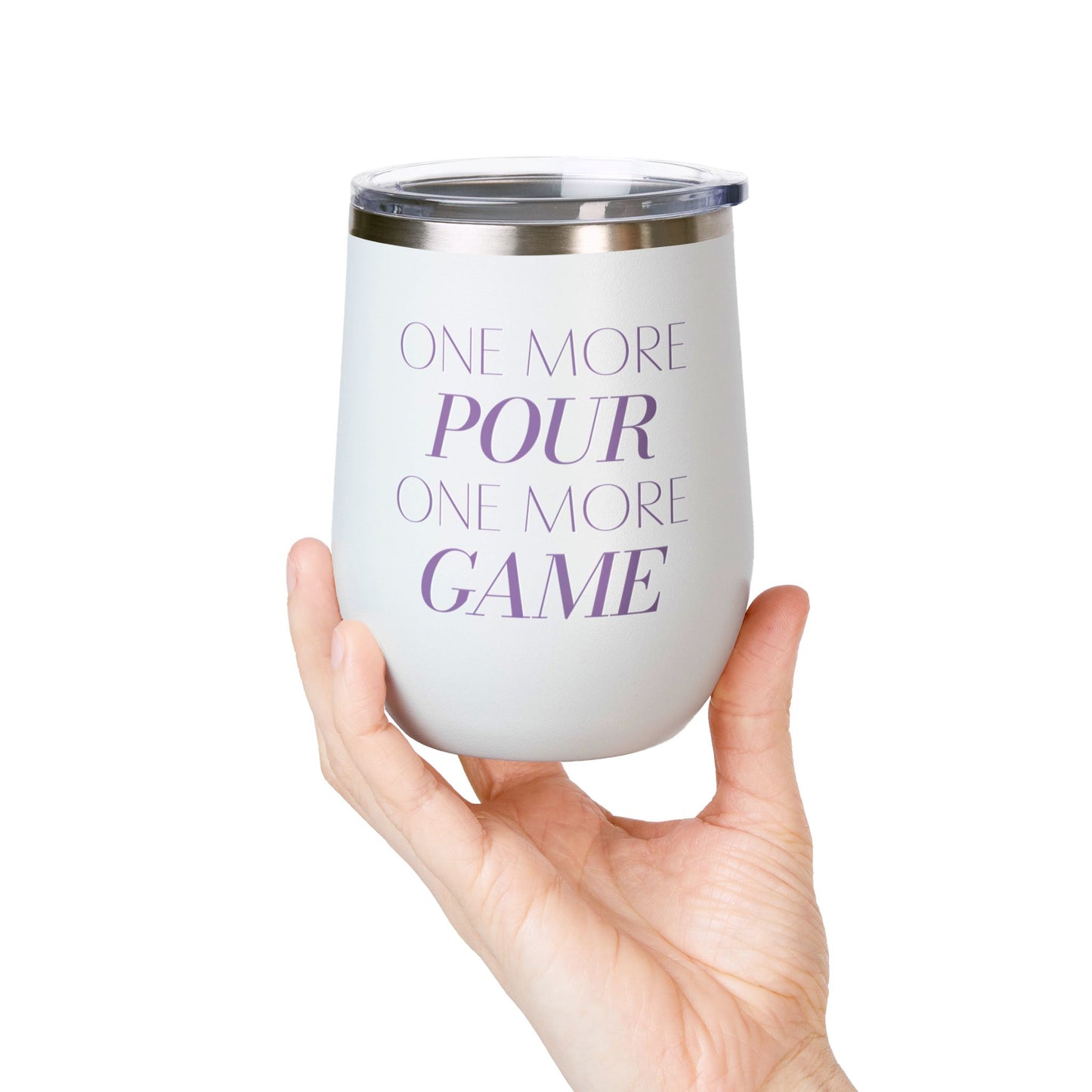 One More Pour. One More Game Wine Tumbler