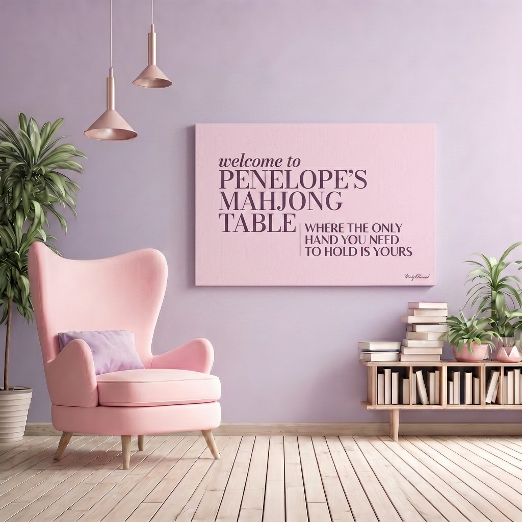 Independent Table Lavender Canvas