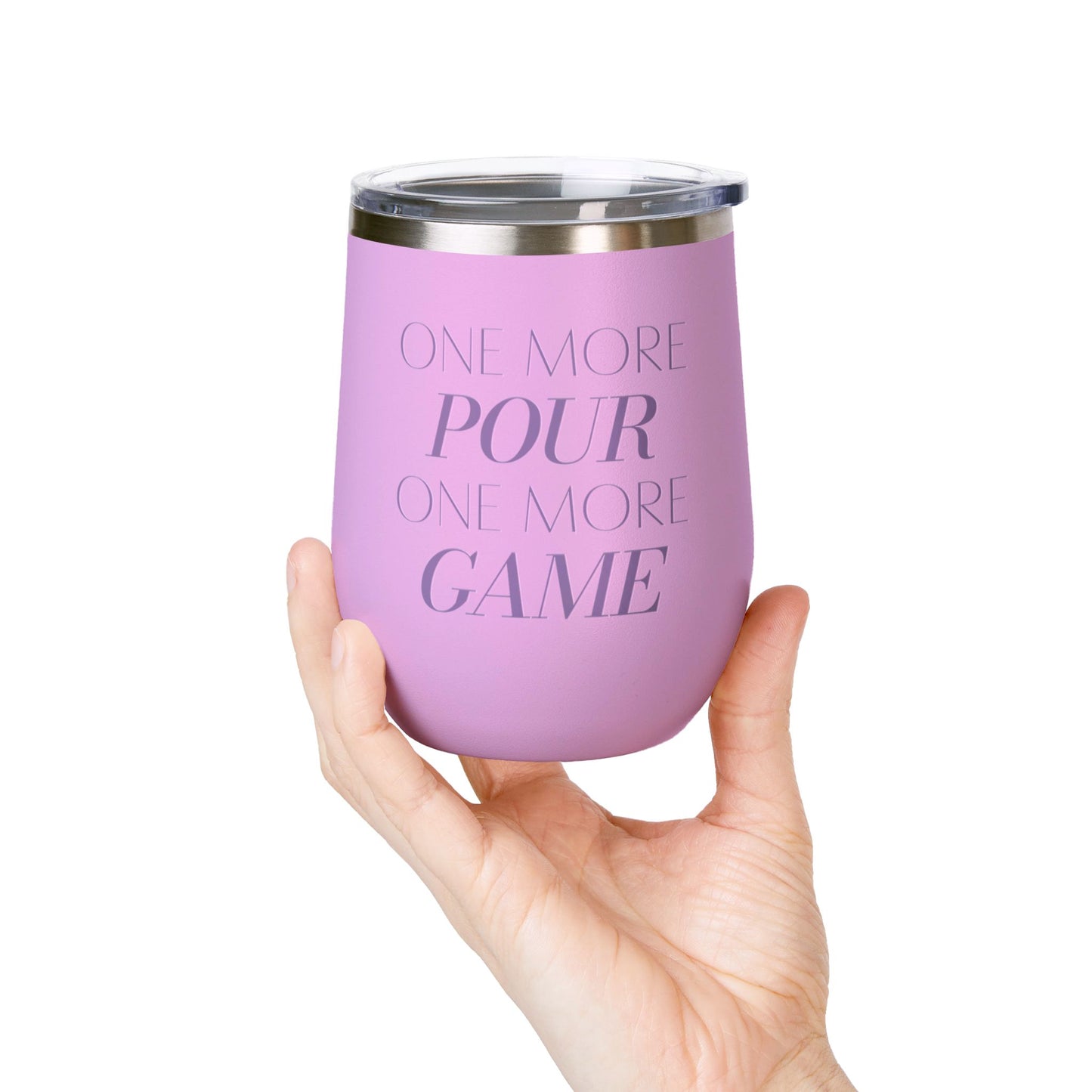 One More Pour. One More Game Wine Tumbler