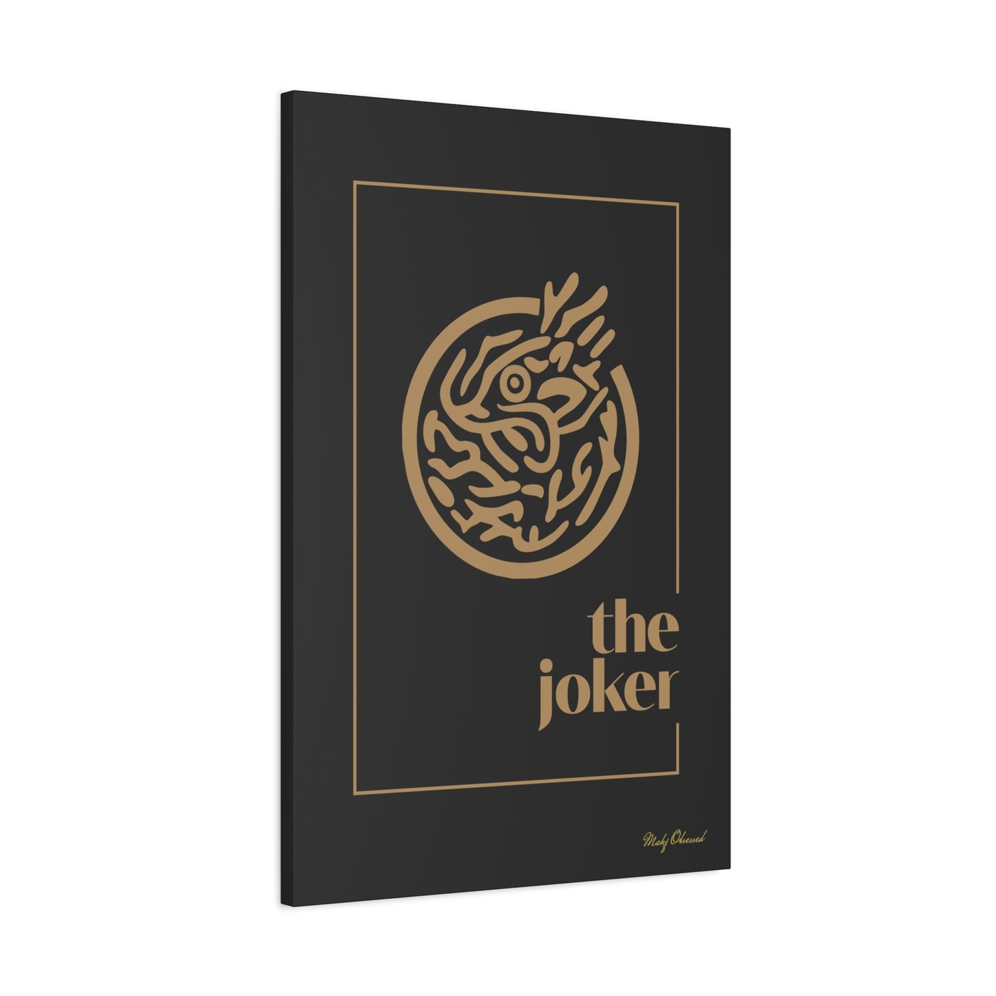 Joker Black Canvas
