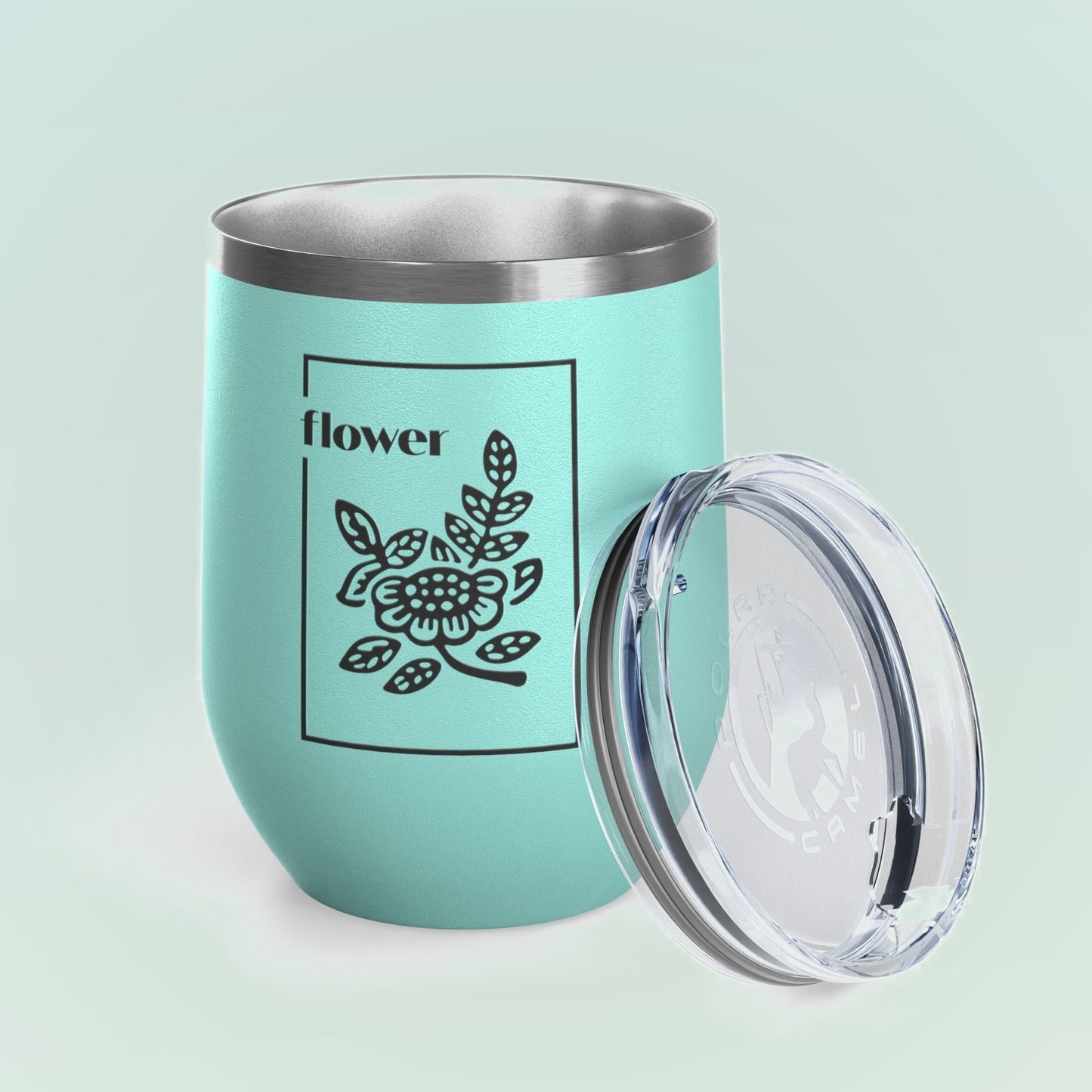 Flowers Wine Tumbler