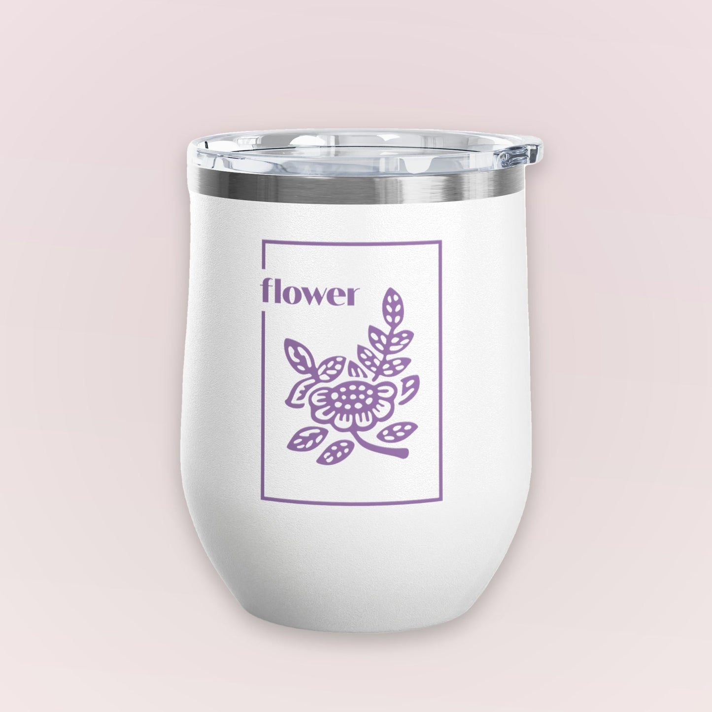 Flowers Wine Tumbler