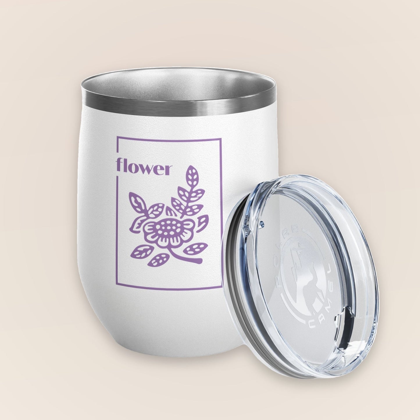Flowers Wine Tumbler