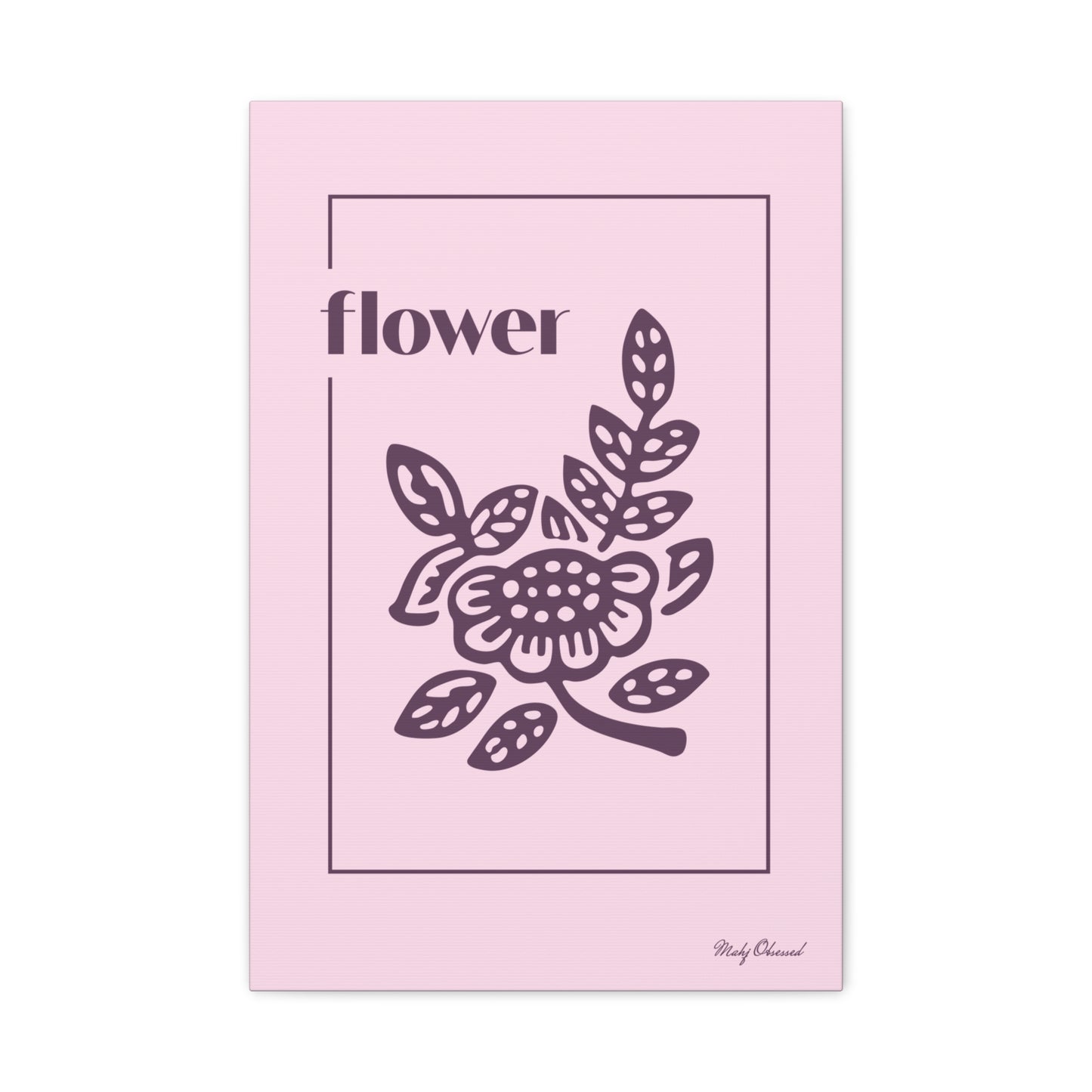 Flower Lavender Canvas