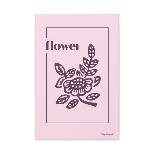Flower Lavender Canvas