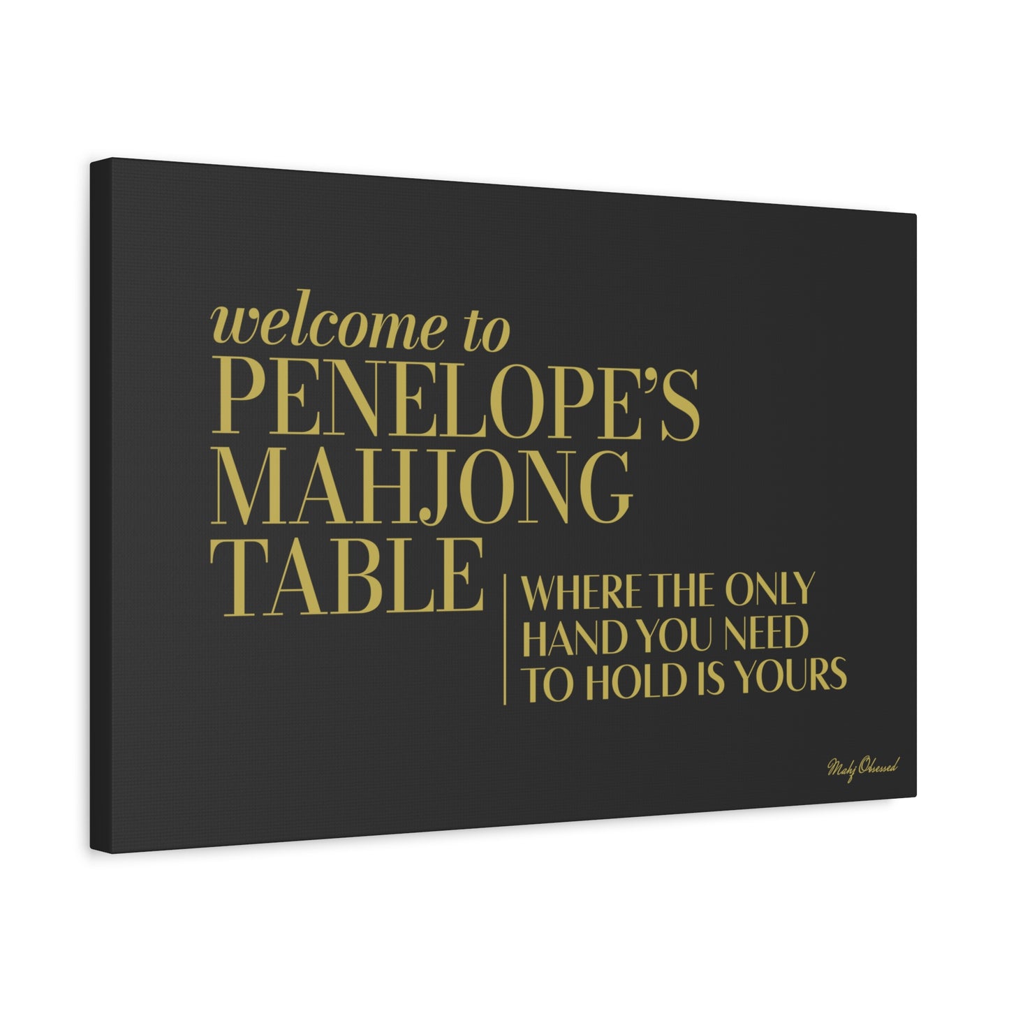 Independent Table Black Canvas
