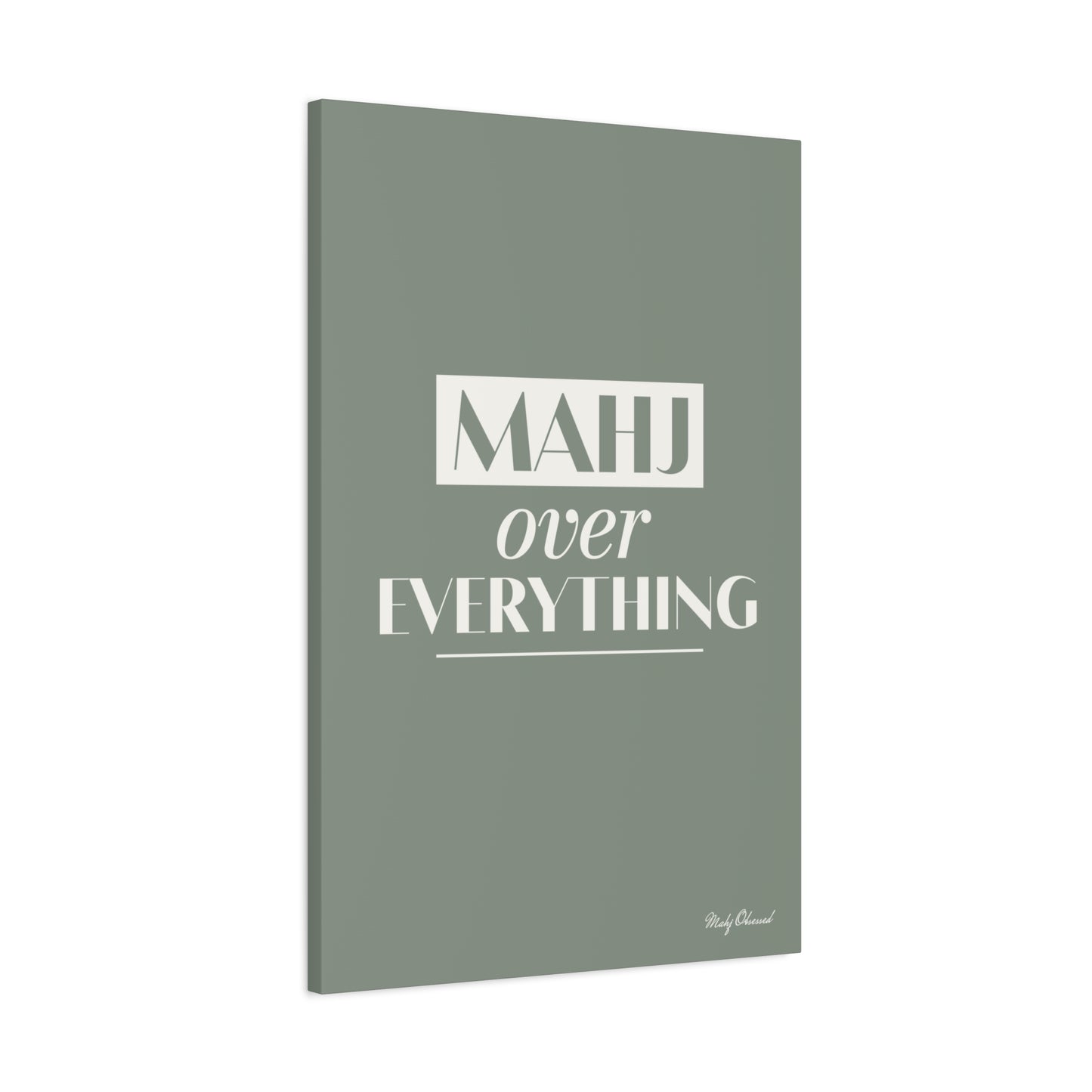 Mahj First Green Canvas
