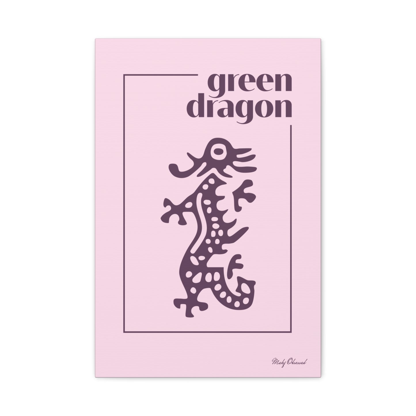 Green Dragon Lavender Canvas