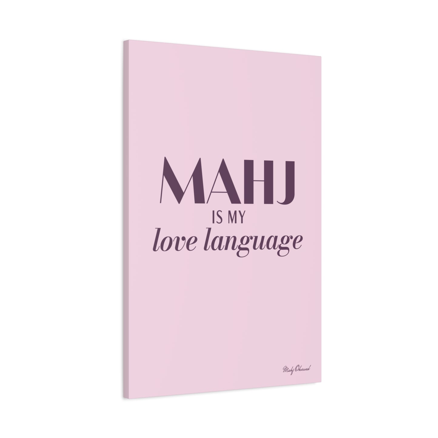 My Mahj, My Word Lavender Canvas