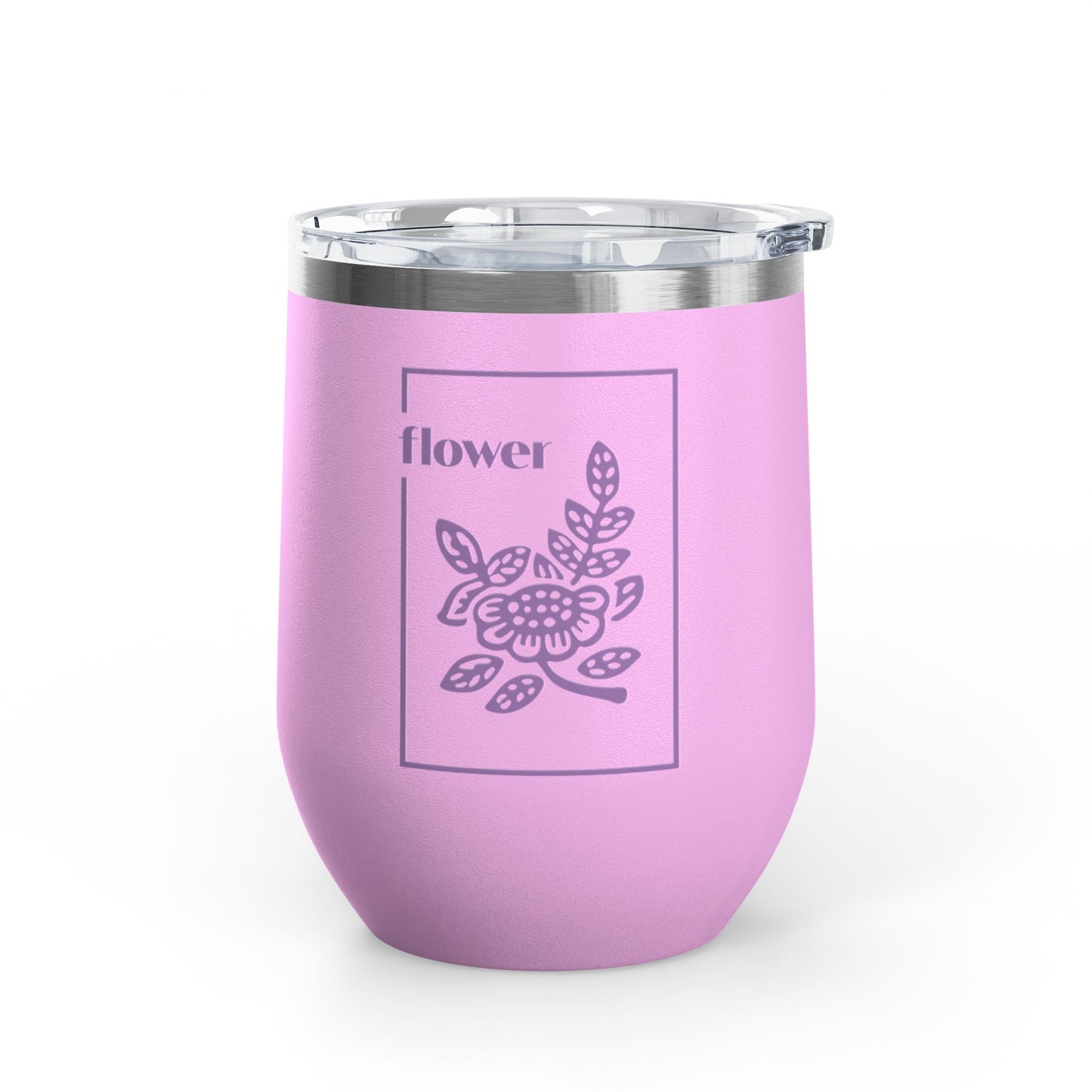 Flowers Wine Tumbler