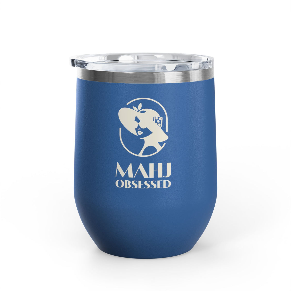 Chai On Dot Crak Bam wine tumbler in royal
