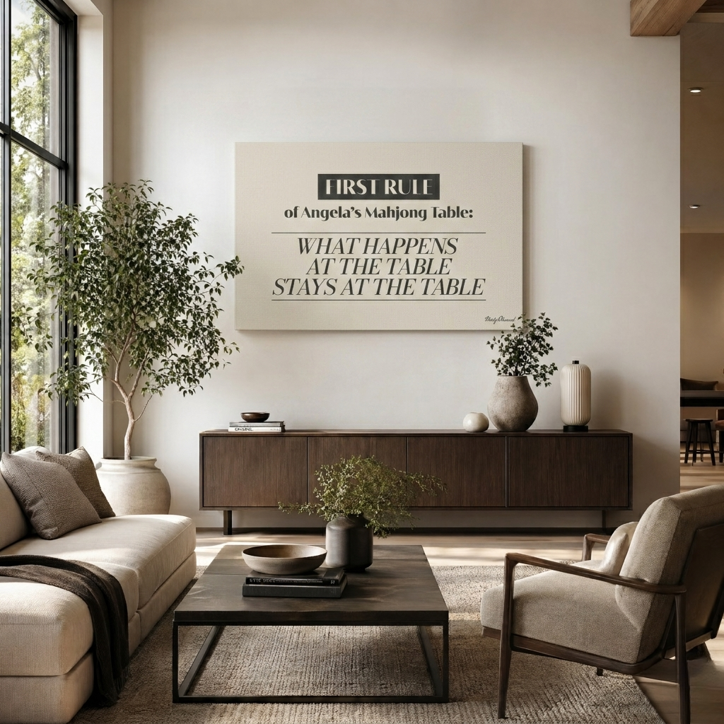 The Trusted Circle Table Ivory Canvas