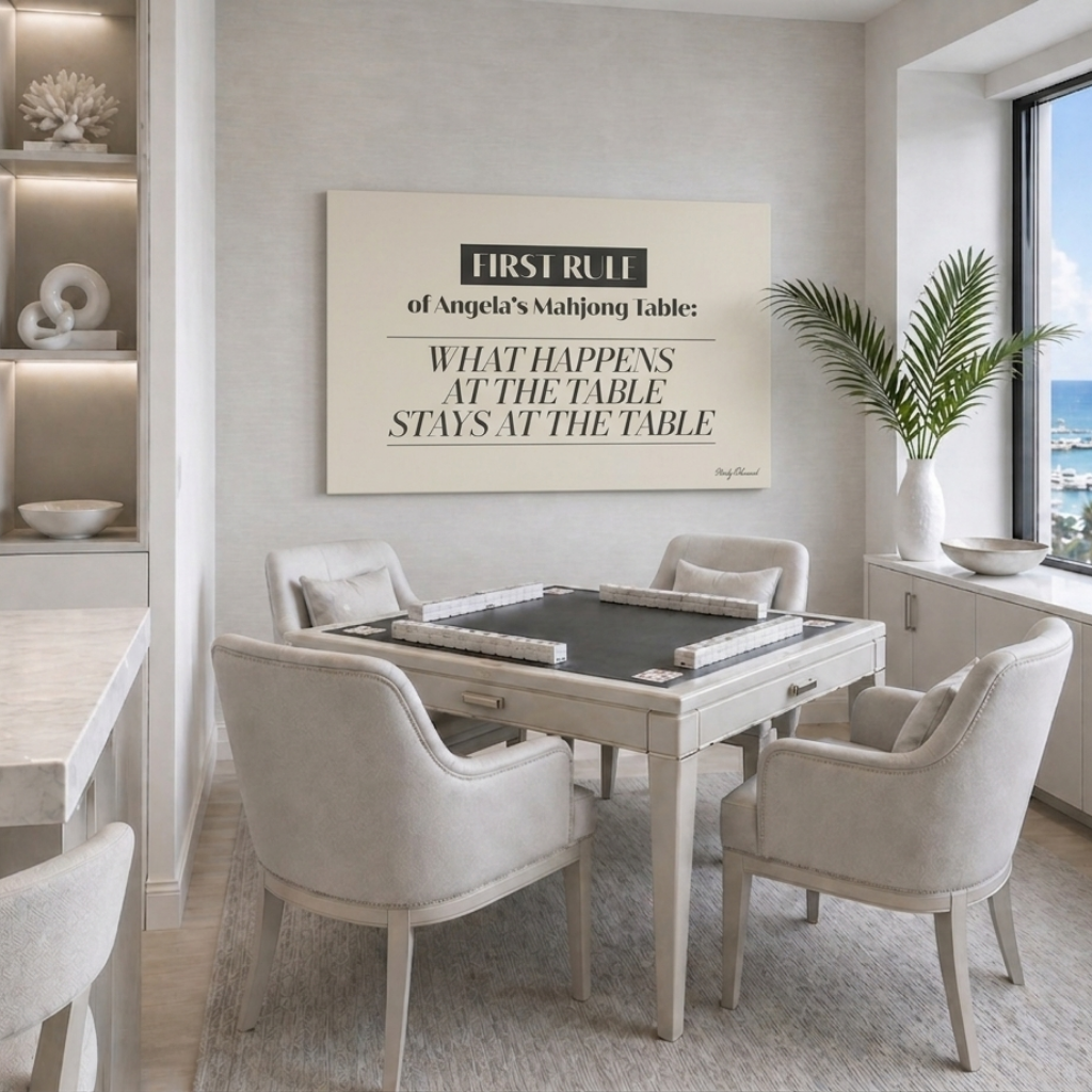 The Trusted Circle Table Ivory Canvas