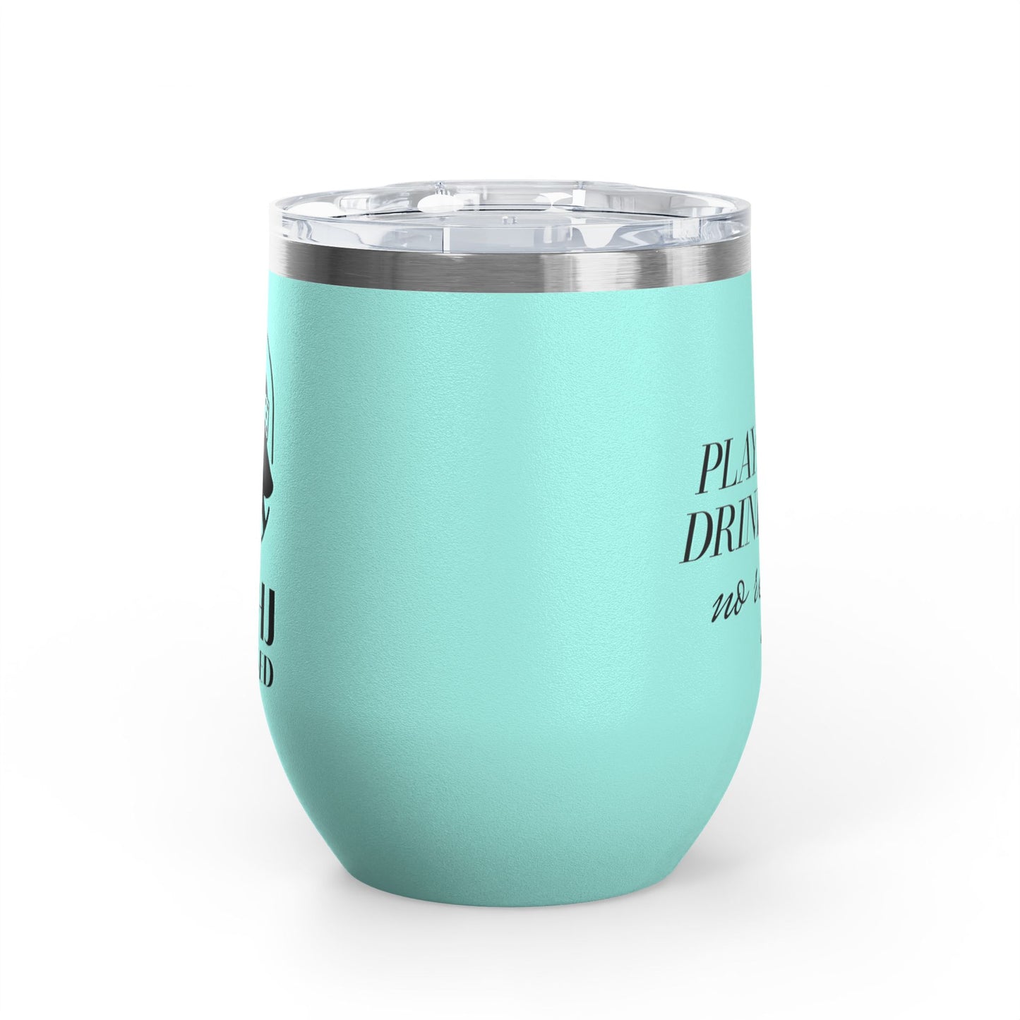 Play Mahj. Drink Wine. No Regrets Wine Tumbler