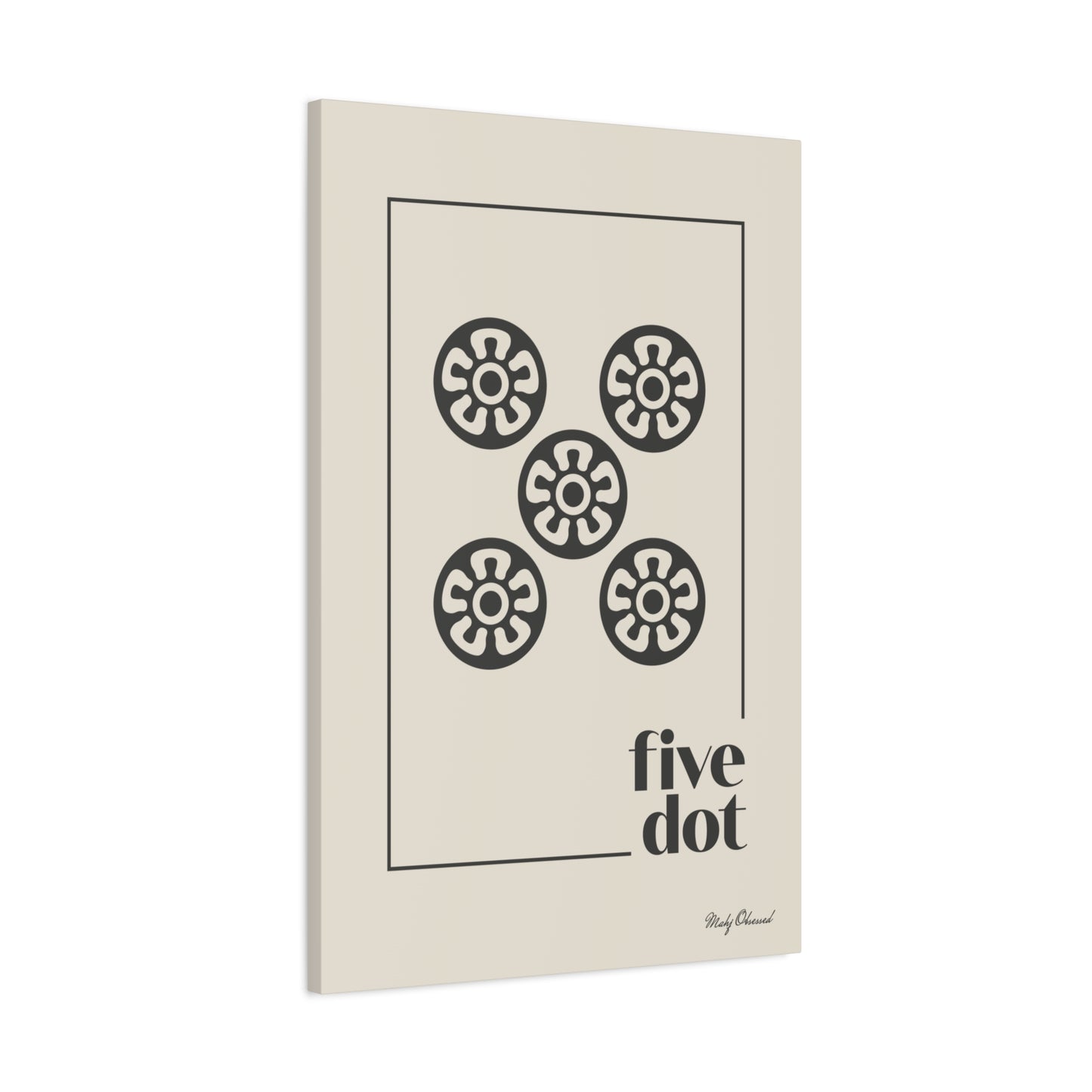 Five Dot Ivory Canvas