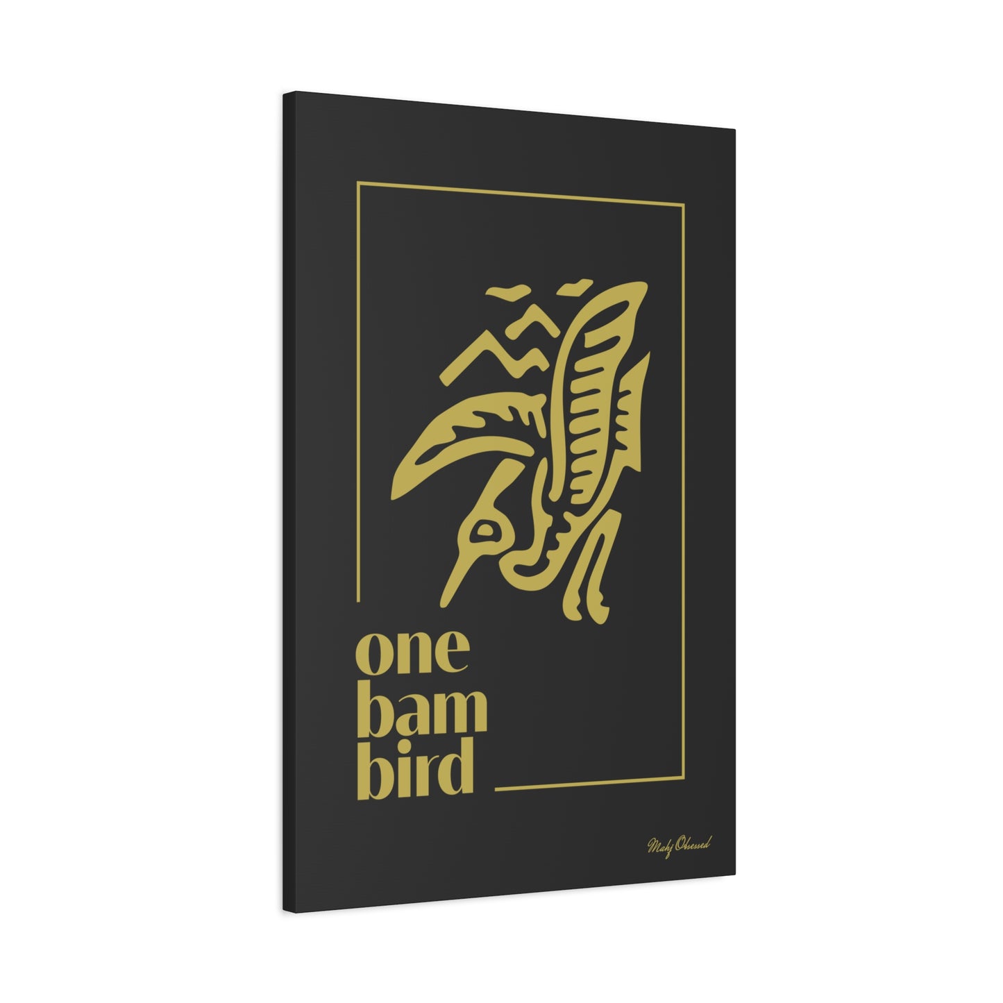 One Bam Bird Black Canvas
