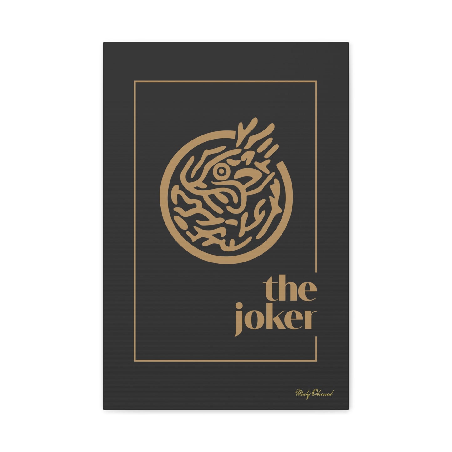 Joker Black Canvas