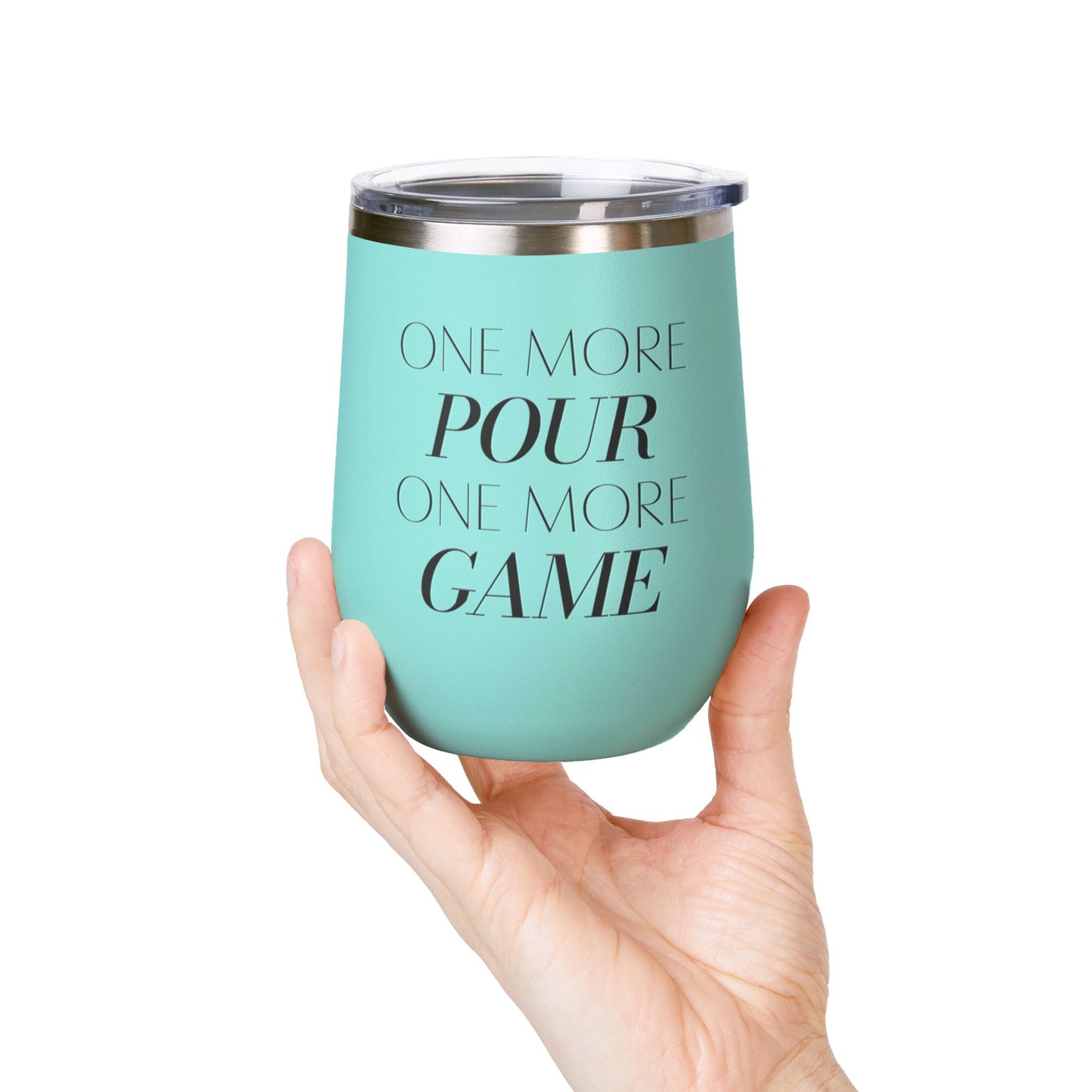 One More Pour. One More Game Wine Tumbler