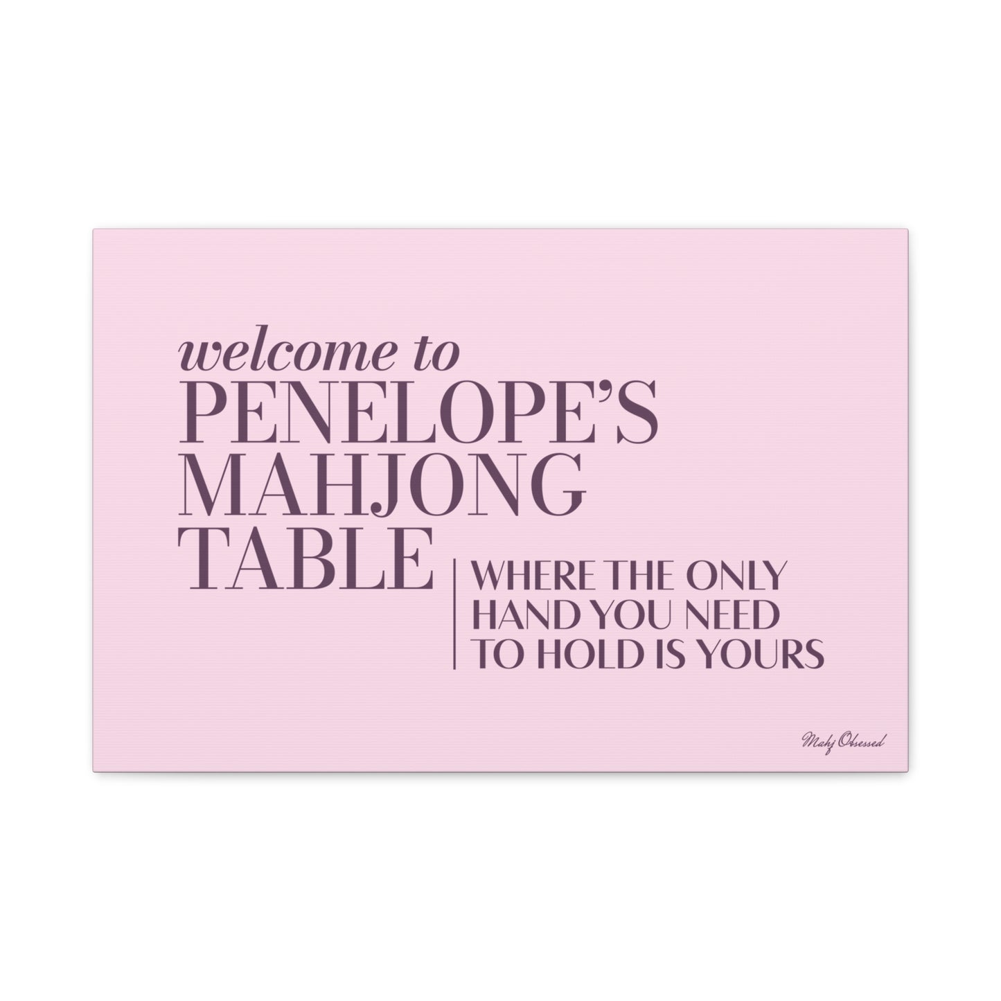 Independent Table Lavender Canvas