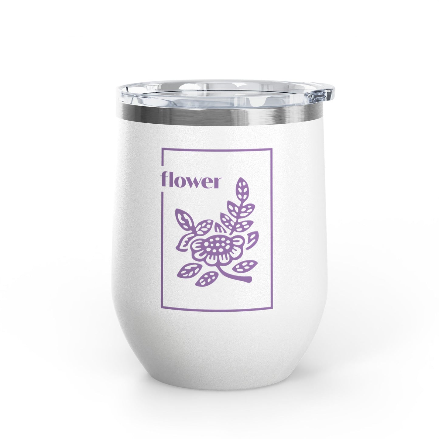 Flowers Wine Tumbler