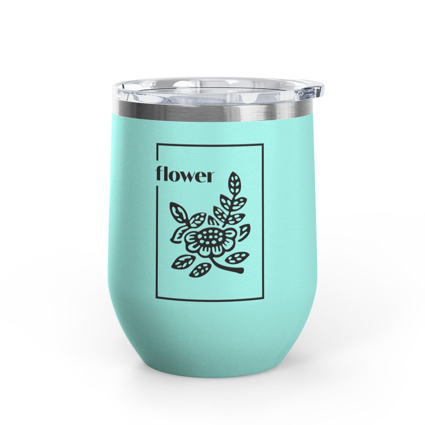 Flowers Wine Tumbler