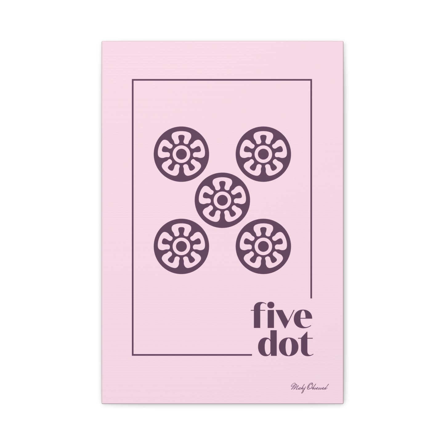 Five Dot Lavender Canvas