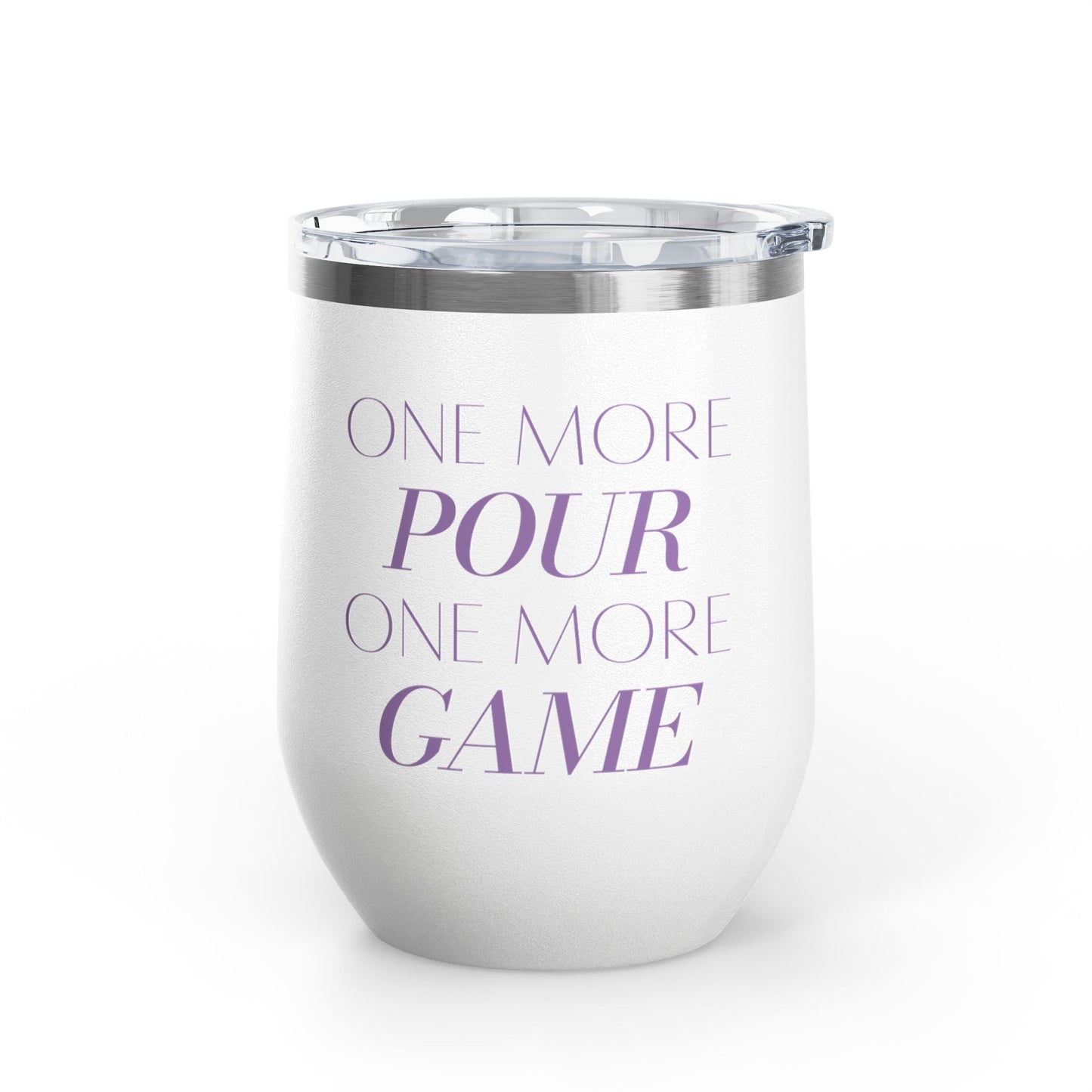 One More Pour. One More Game Wine Tumbler