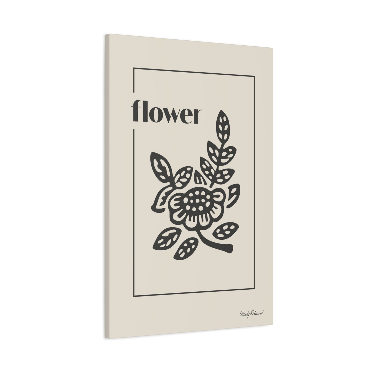 Flower Ivory Canvas