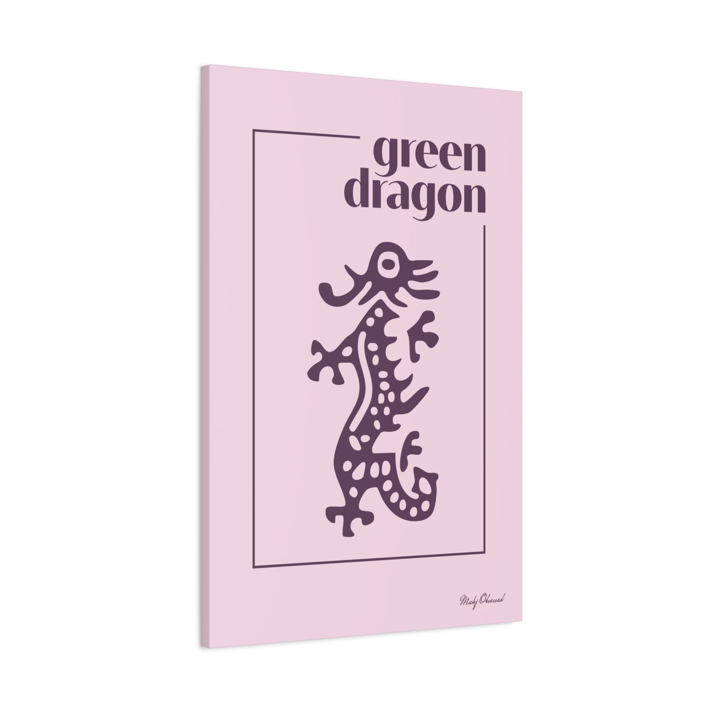 Green Dragon Lavender Canvas