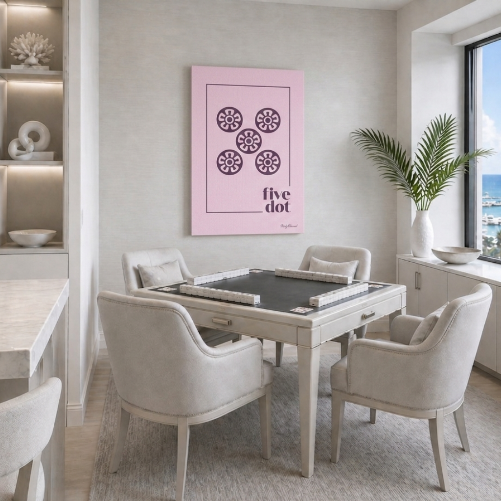 Five Dot Lavender Canvas
