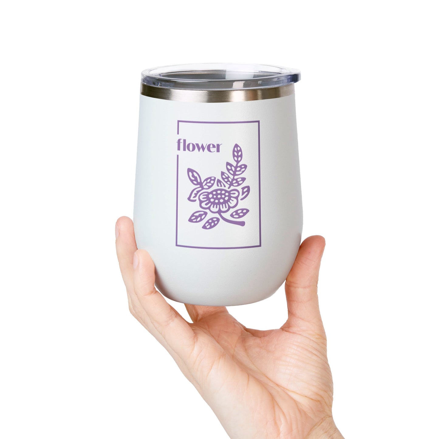 Flowers Wine Tumbler