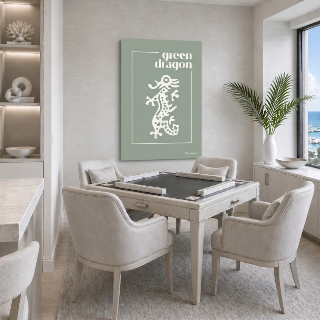 Green Dragon Green Canvas