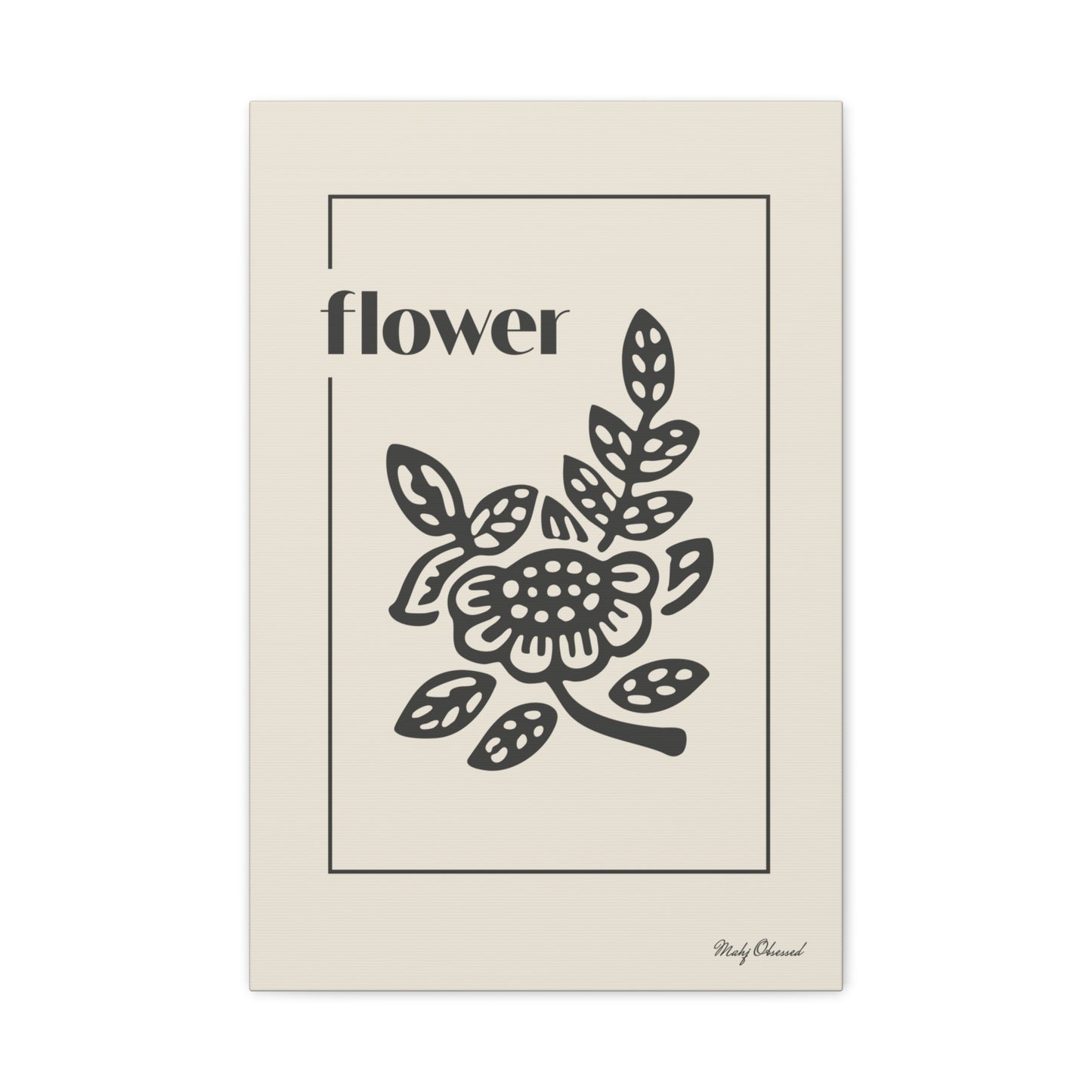 Flower Ivory Canvas
