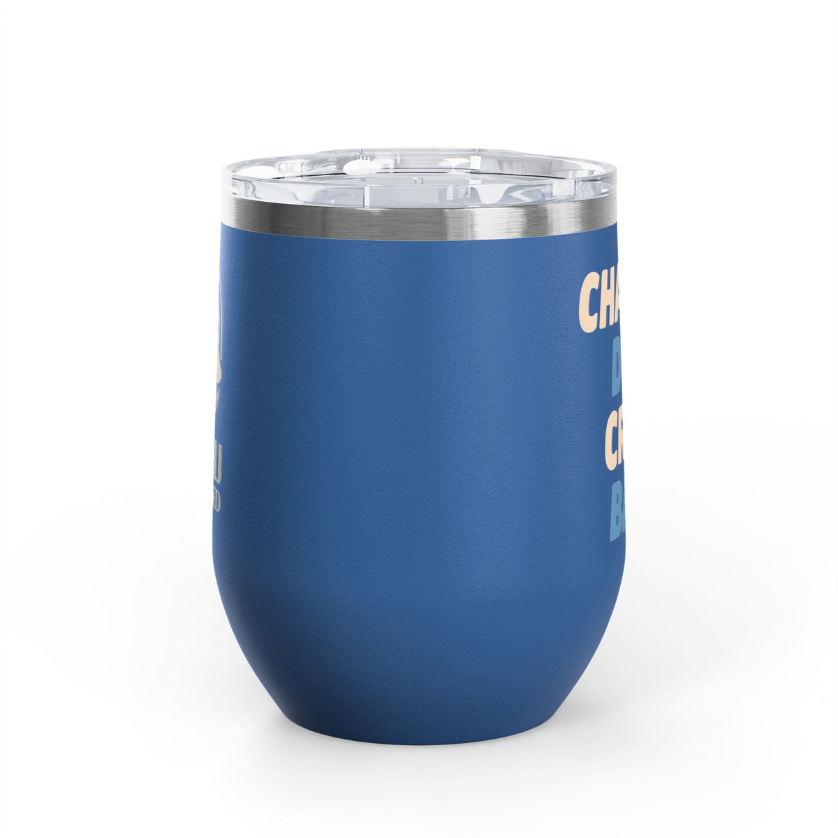 Chai On Dot Crak Bam wine tumbler in royal