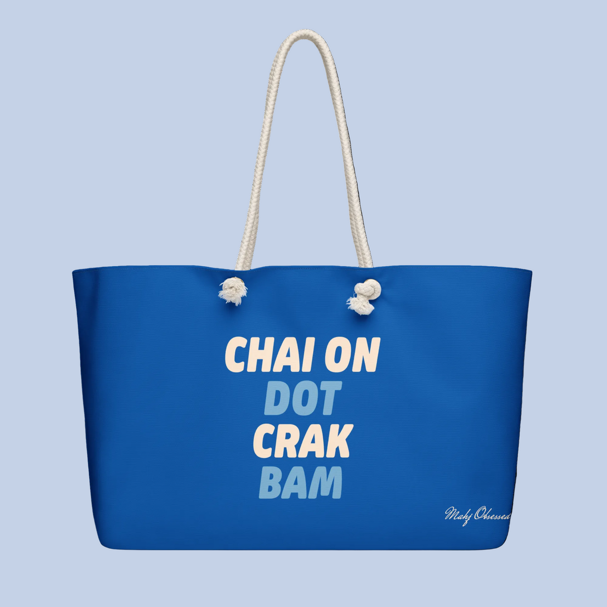 Chai On Dot Crak Bam weekender bag