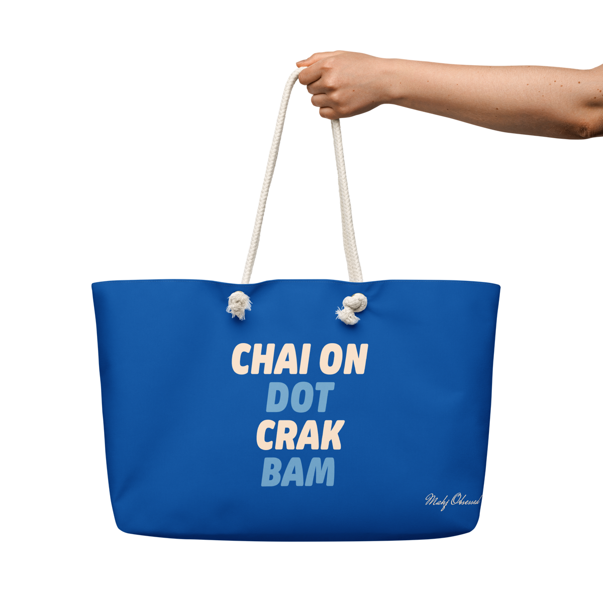 Chai On Dot Crak Bam weekender bag