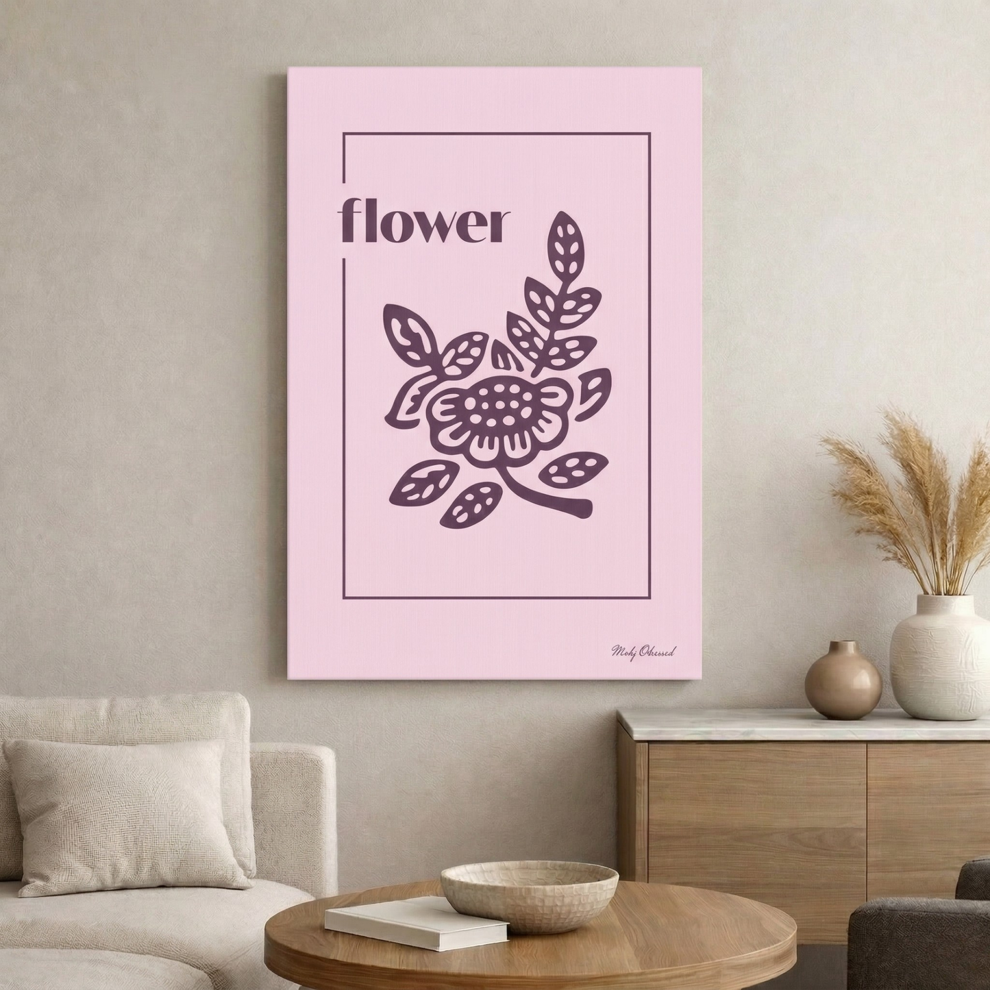 Flower Lavender Canvas