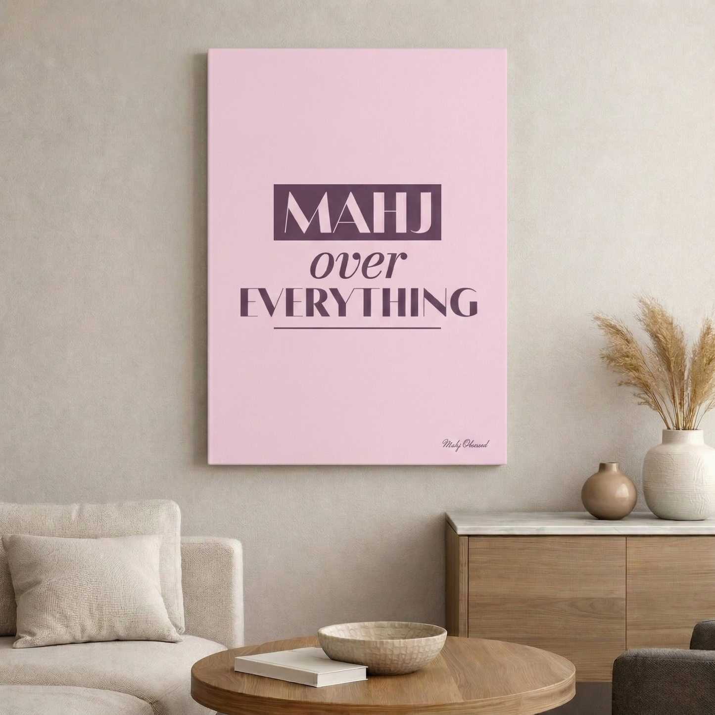 Mahj First Lavender Canvas