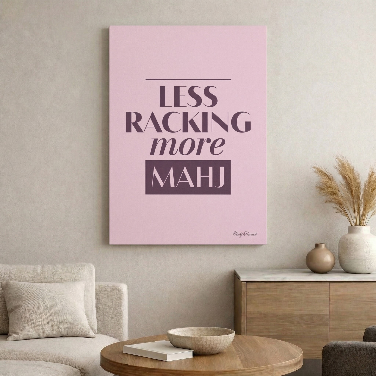 More or Less Lavender Canvas