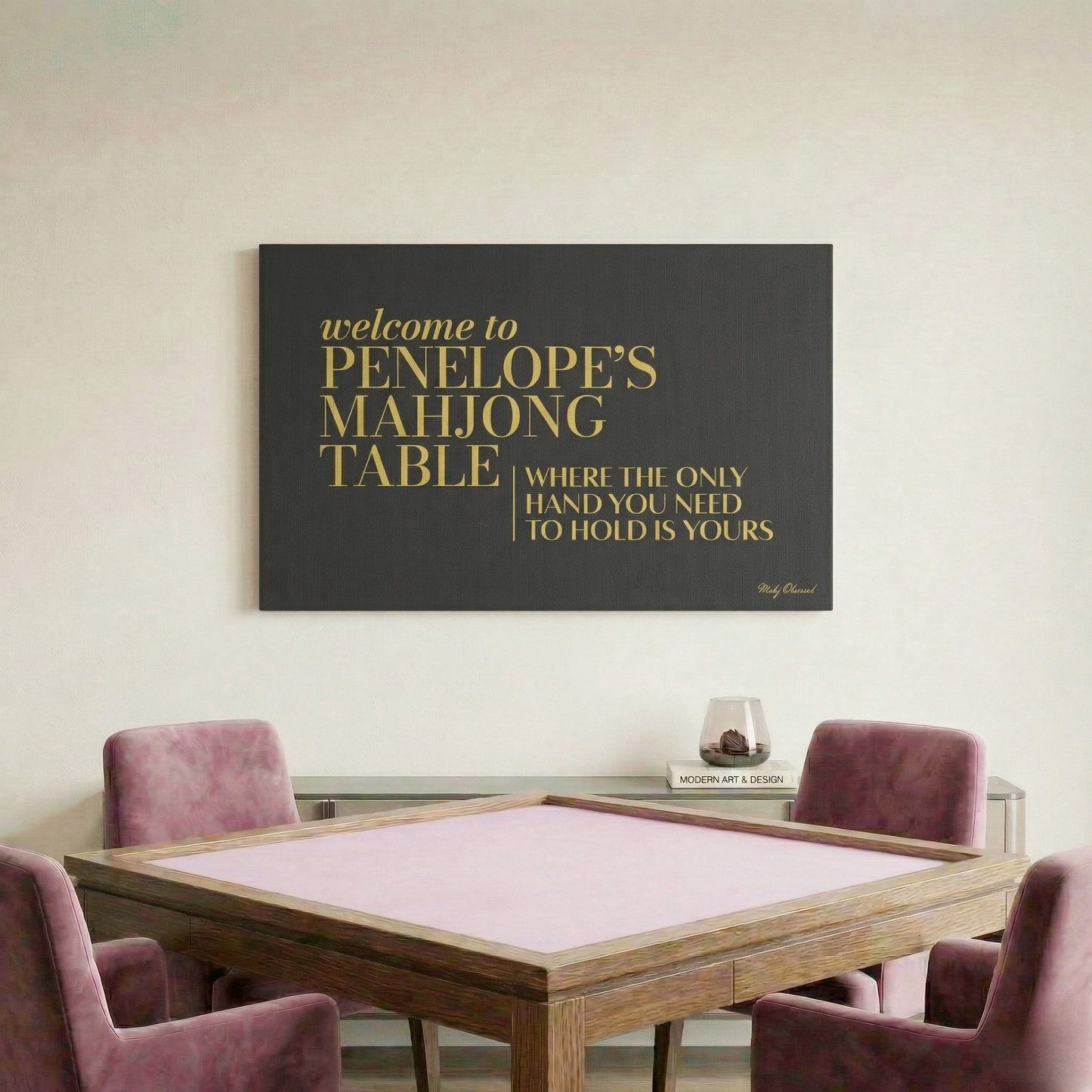 Independent Table Black Canvas