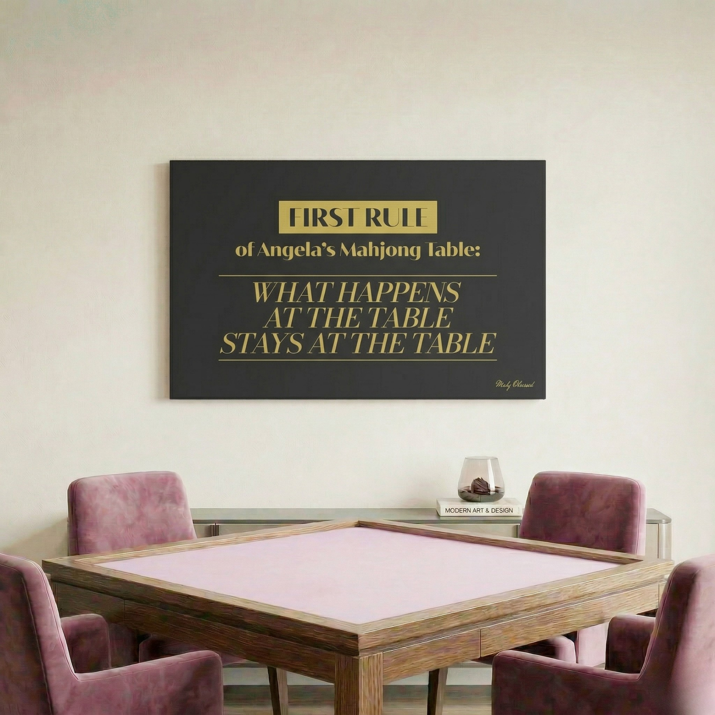 The Trusted Circle Table Black Canvas