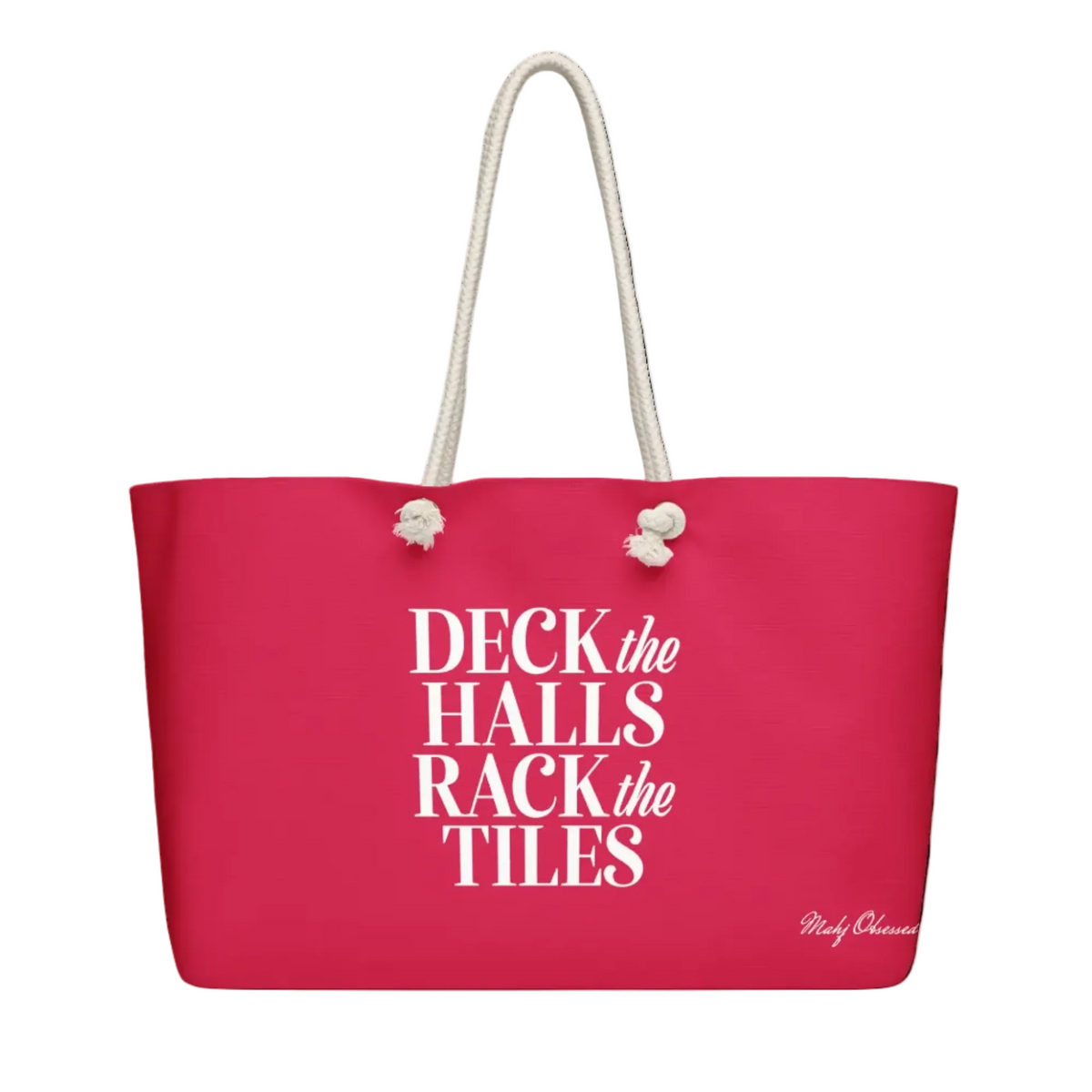 Deck the Halls Rack the Tiles weekender bag