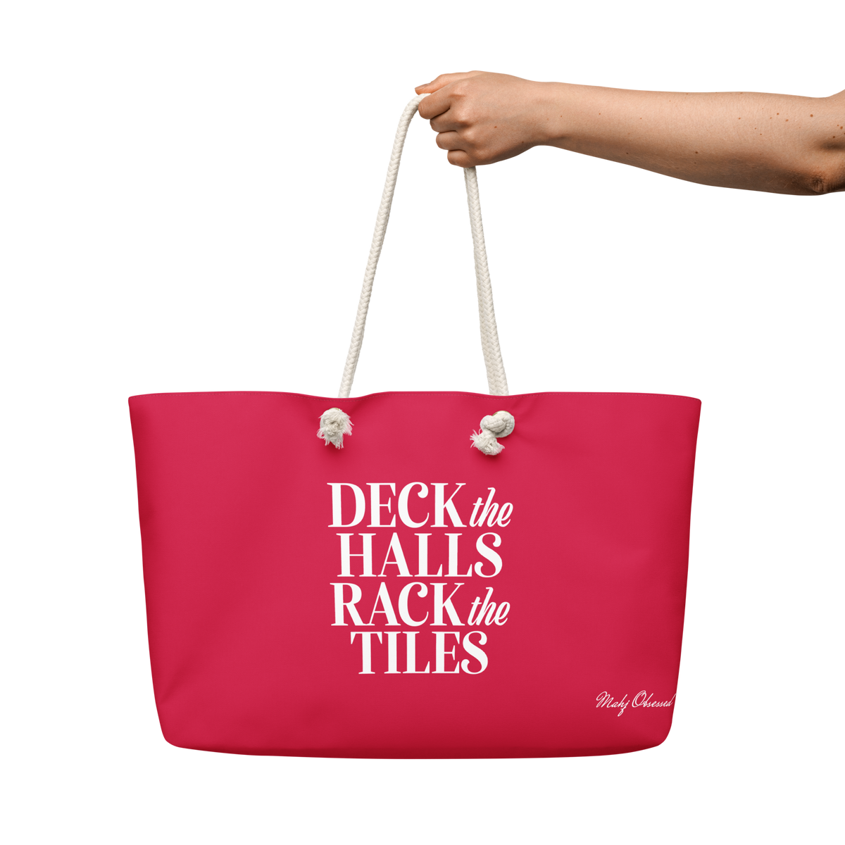 Deck the Halls Rack the Tiles weekender bag